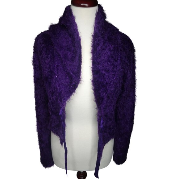 Free People 10 MS Purple Sweater - Picture 3 of 5